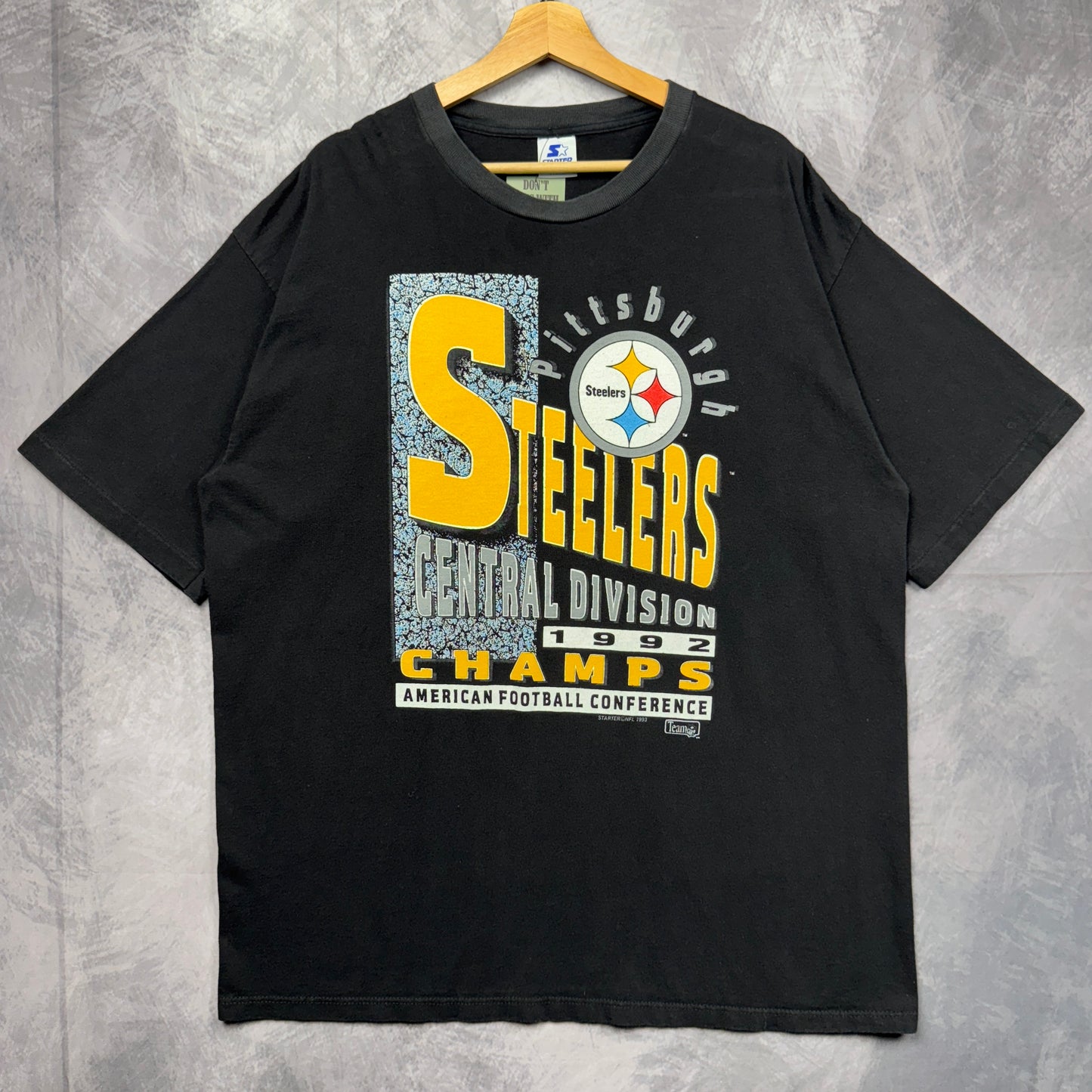 1992 Black Pittsburgh Steelers Shirt 4183