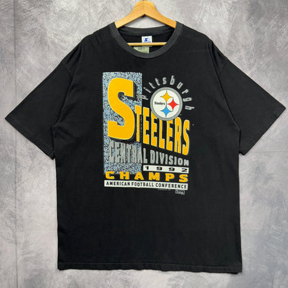 1992 Black Pittsburgh Steelers Shirt 4183