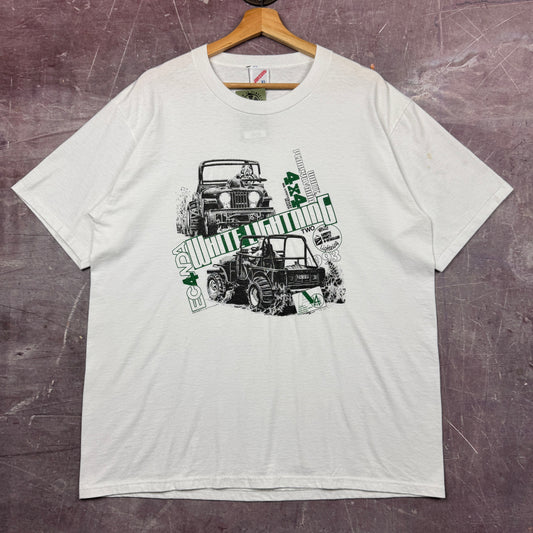 90s White Lightning Off Roading Shirt 3666