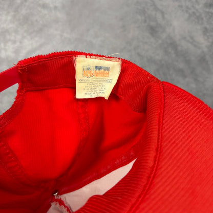 90s Red San Francisco 49ers Corduroy Snapback Hat 6812