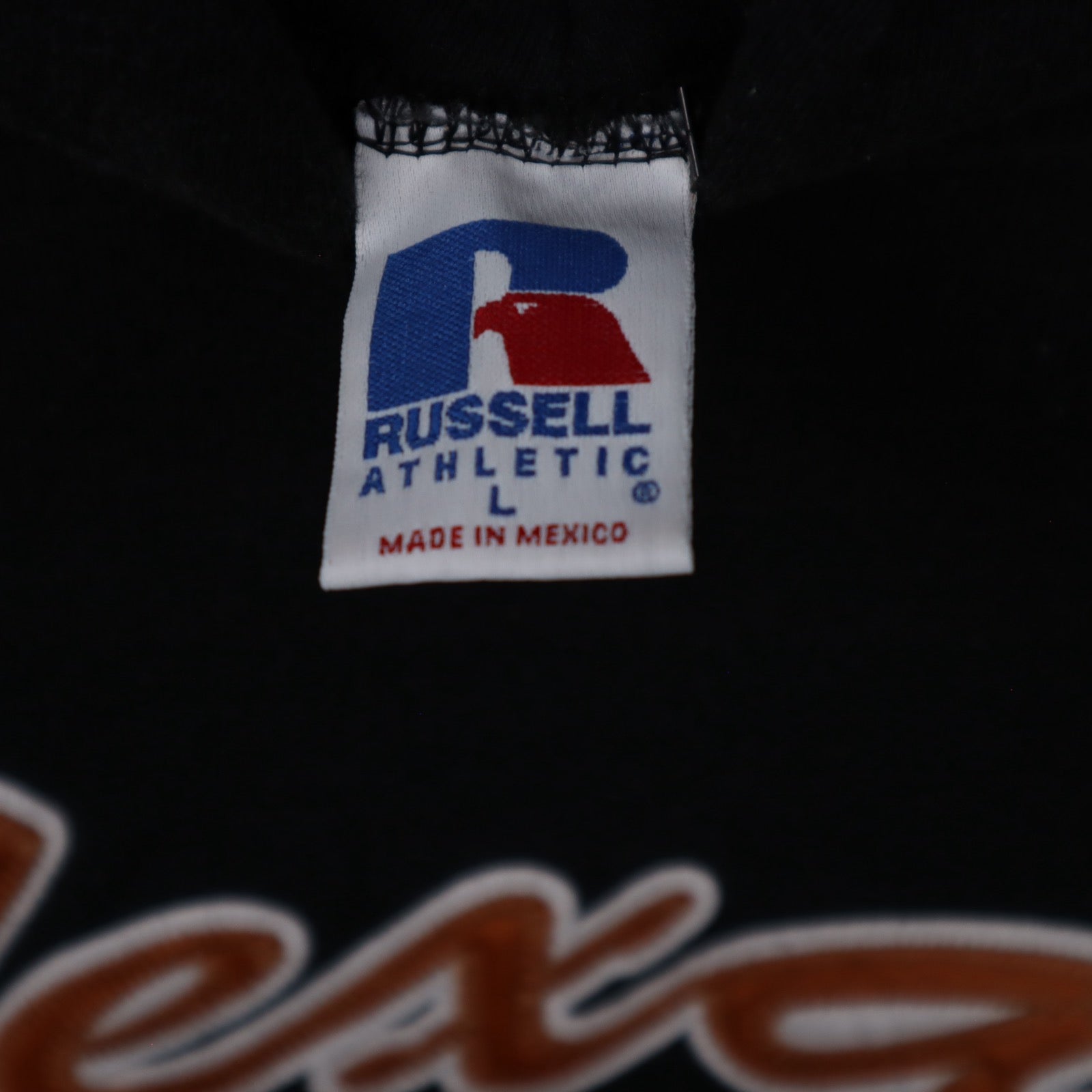 00s Black Texas Longhorns Russell Athletic Hoodie 5643