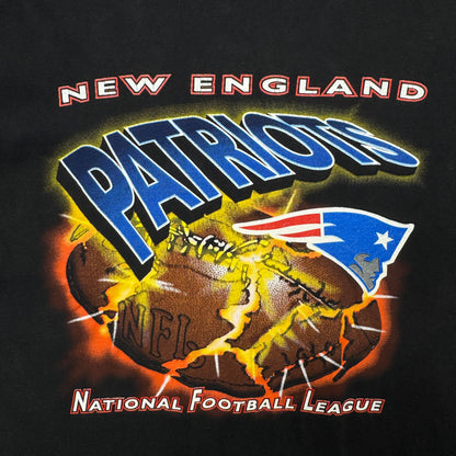 90s Black New England Patriots Shirt 4184