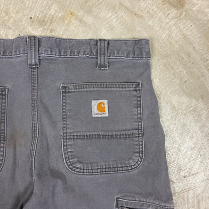 Early 00s Gray Carhartt Baggy Carpenter Work Shorts 31x9.5 BA33