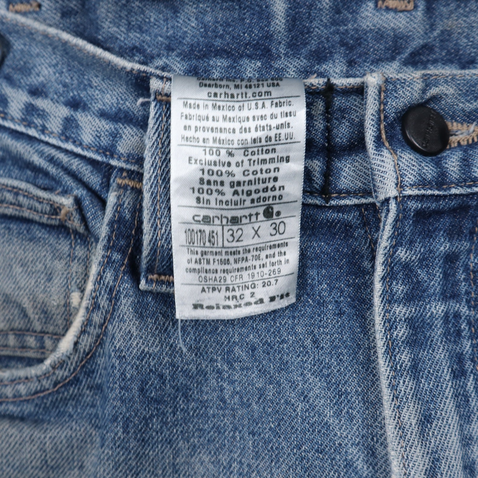 Y2K Light Wash Carhartt Double Knee Jeans 5049