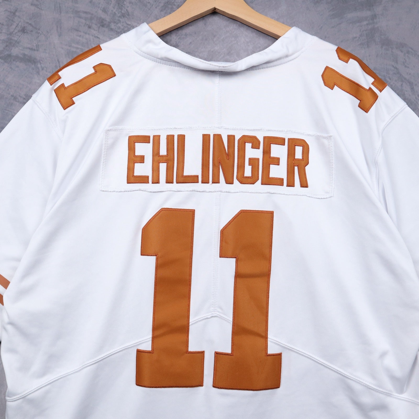 00s White Nike Texas Longhorns Ehlinger #11 Jersey 5814