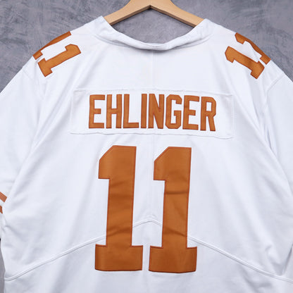 00s White Nike Texas Longhorns Ehlinger #11 Jersey 5814