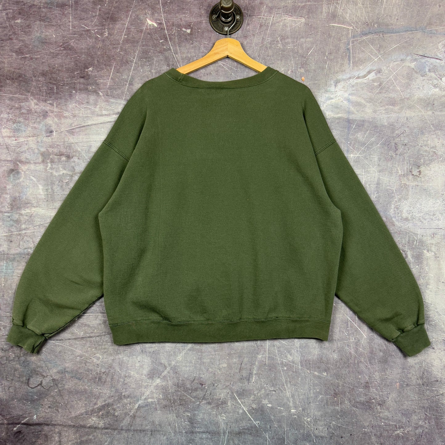 90s Dark Forest Green Starter Essential Logo Crewneck Sweatshirt L 1214