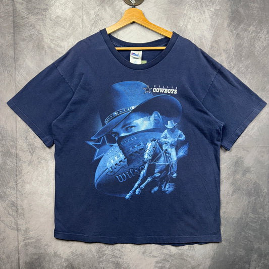 90s Blue Dallas Cowboys Shirt 4245