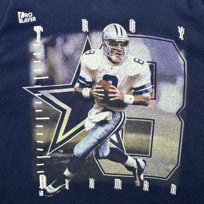 90s Blue Troy Aikman Dallas Cowboys Shirt 4263