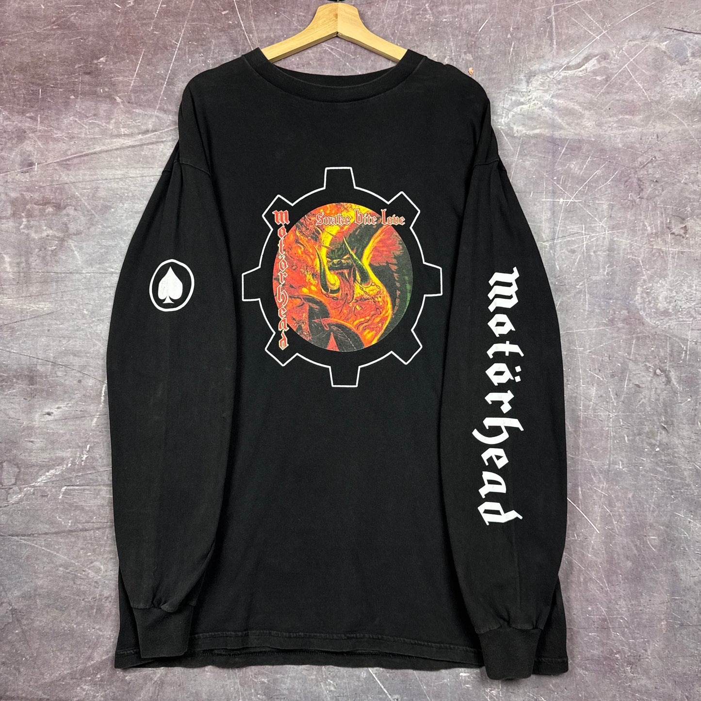 1999 Black Motorhead Snake Bite Lobe Summer Tour Graphic Shirt XL H22