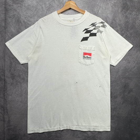 90s White Marlboro World Championship Racing Team Shirt 3938