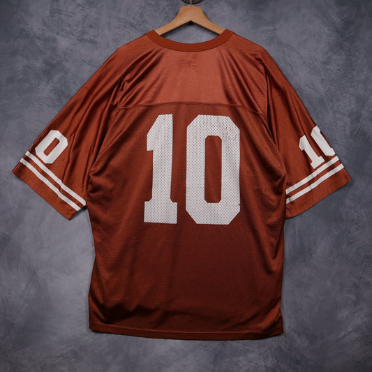Early 00s Burnt Orange Nike Texas Longhorns Rose Bowl National Championship Jersey 5886