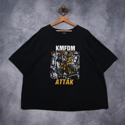 2002 Black KMFDM Attak Shirt 4961
