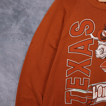 90s Burnt Orange Texas Longhorns Crewneck Sweatshirt 5686
