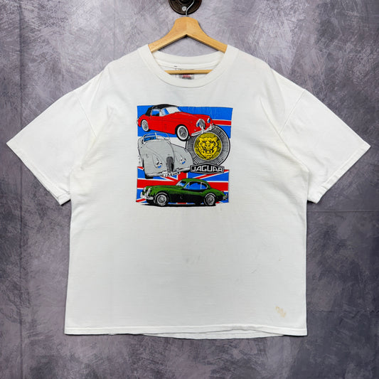 90s White Jaguar Shirt 3886