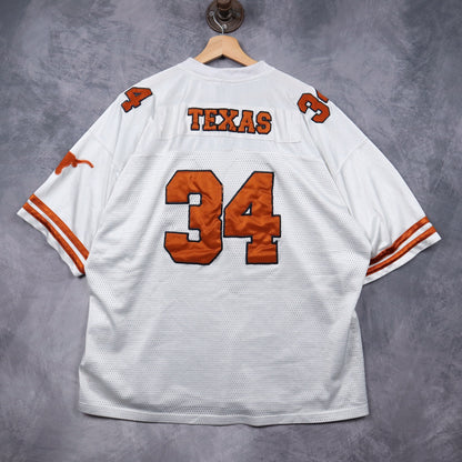 90s White Texas Longhorns Starter #34 Jersey 5815