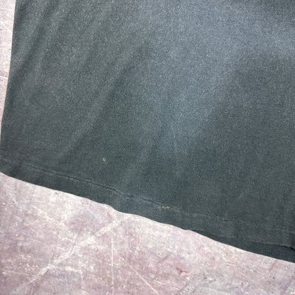 90s Faded Black American Biker 3D Emblem Shirt 3188