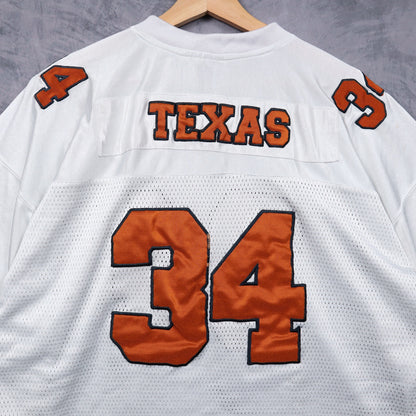 90s White Texas Longhorns Starter #34 Jersey 5815