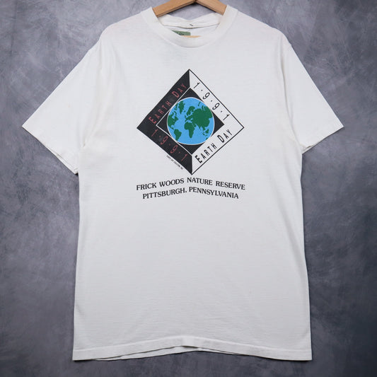 1991 White Earth Day Frick Woods Nature Reserve Pittsburgh Shirt 4638