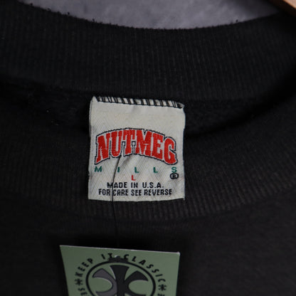 90s Faded Black Raiders Crewneck Sweatshirt 6536