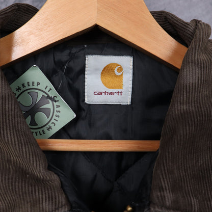 90s Faded Black Carhartt Cropped Arctic Work Jacket 4813