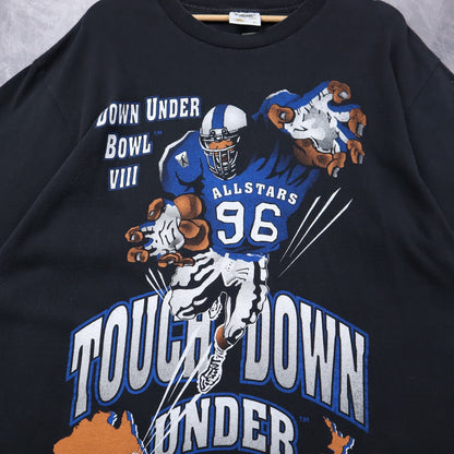 1996 Black Down Under Bowl VIII Touchdown Football Shirt 4683