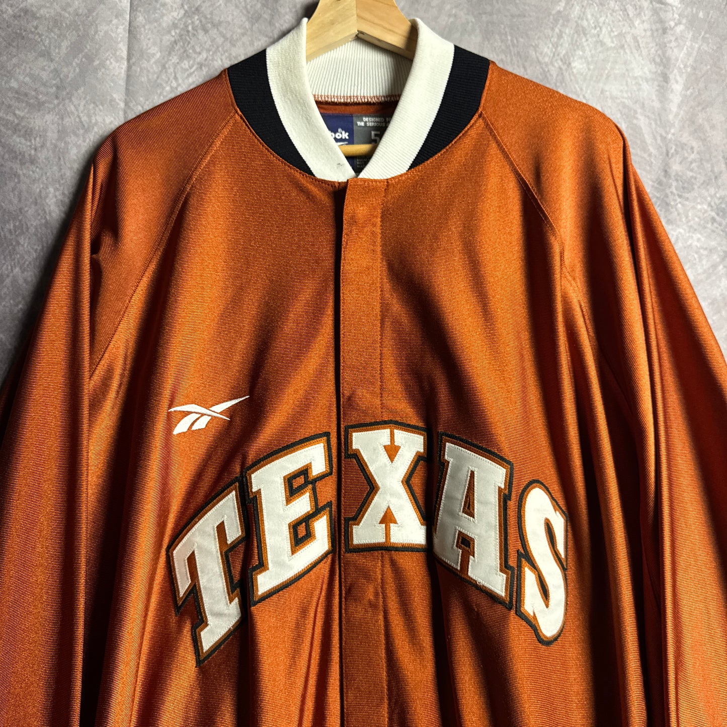 90s Orange Texas Longhorns Reebok Basketball Team Issue Warm Up 4478