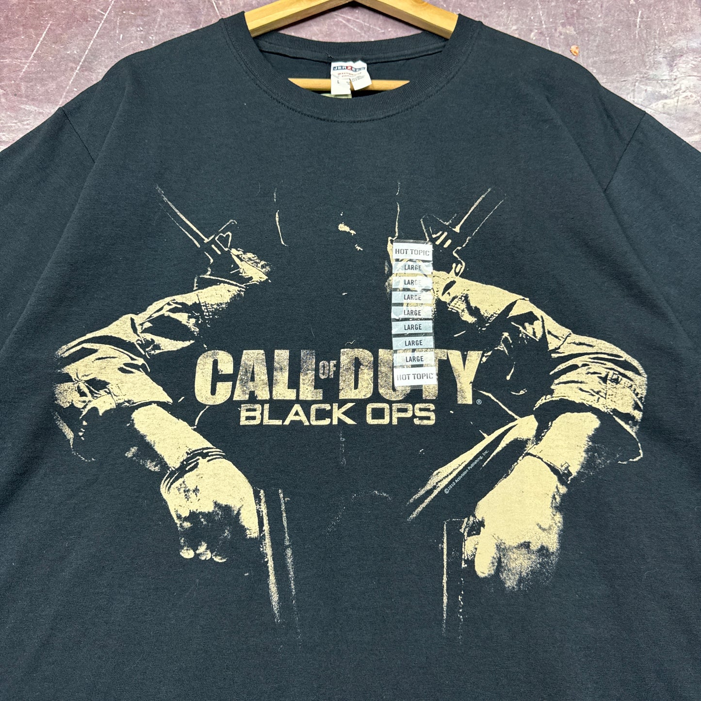 00s Black Call Of Duty Black Ops Shirt 3428