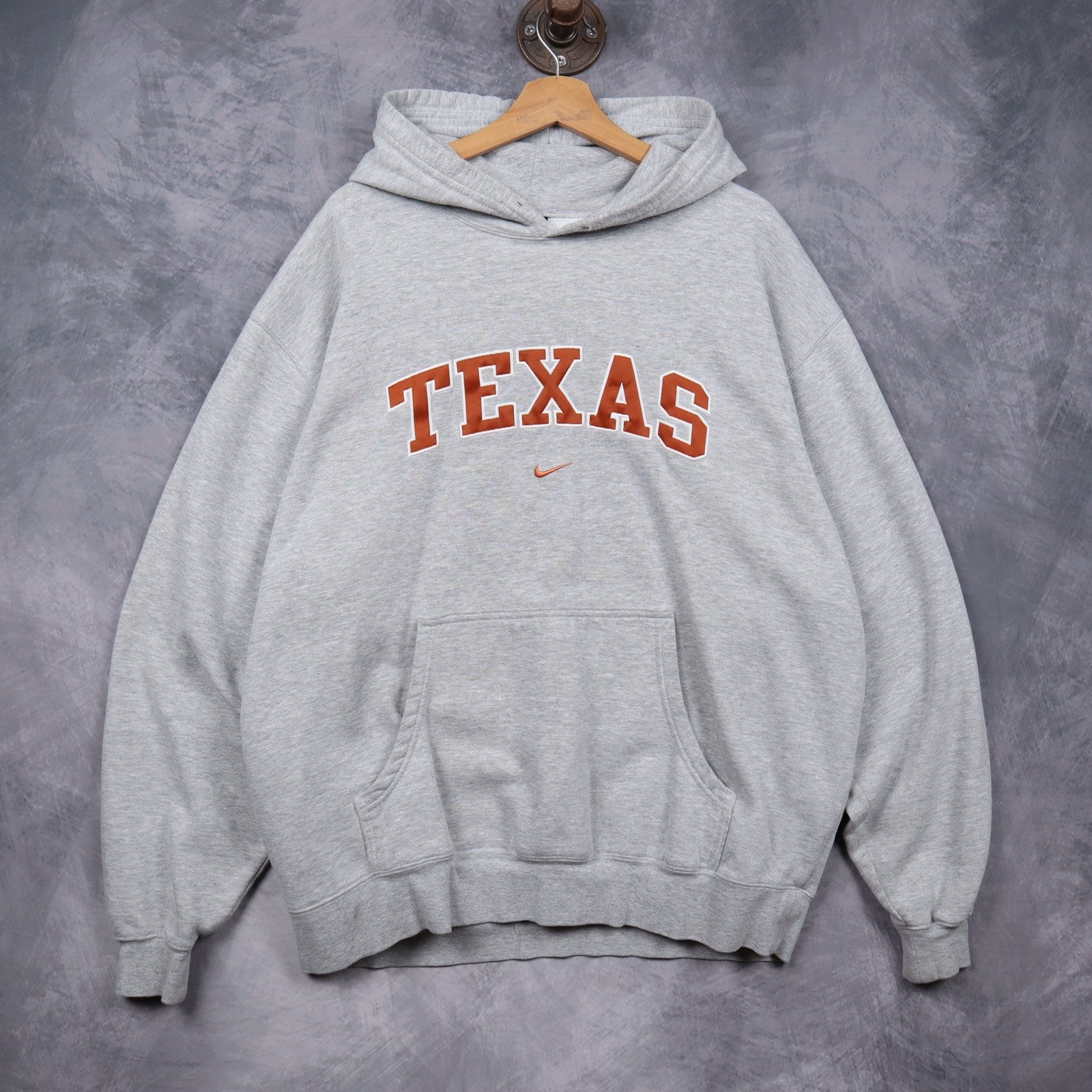 00s Grey Nike Texas Longhorns Hoodie 5649