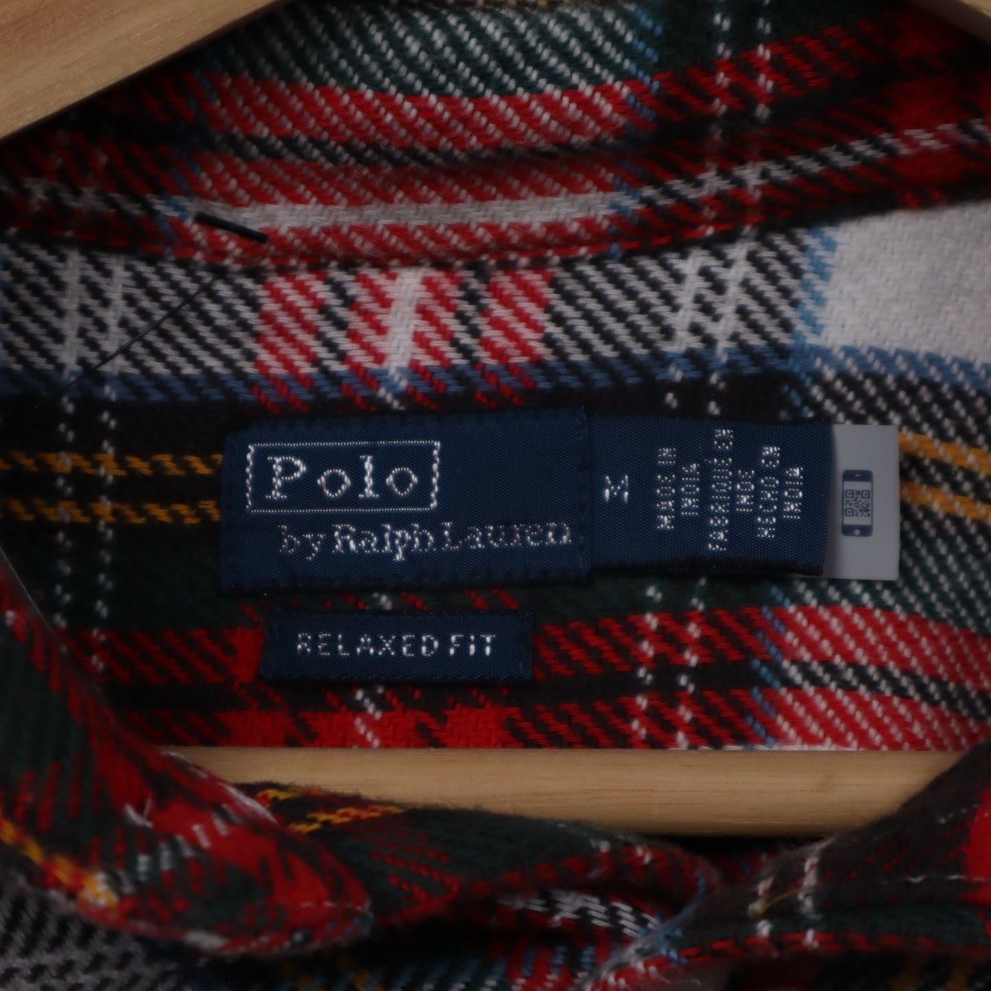 00s Red Plaid Polo Ralph Lauren Flannel Shirt 4705