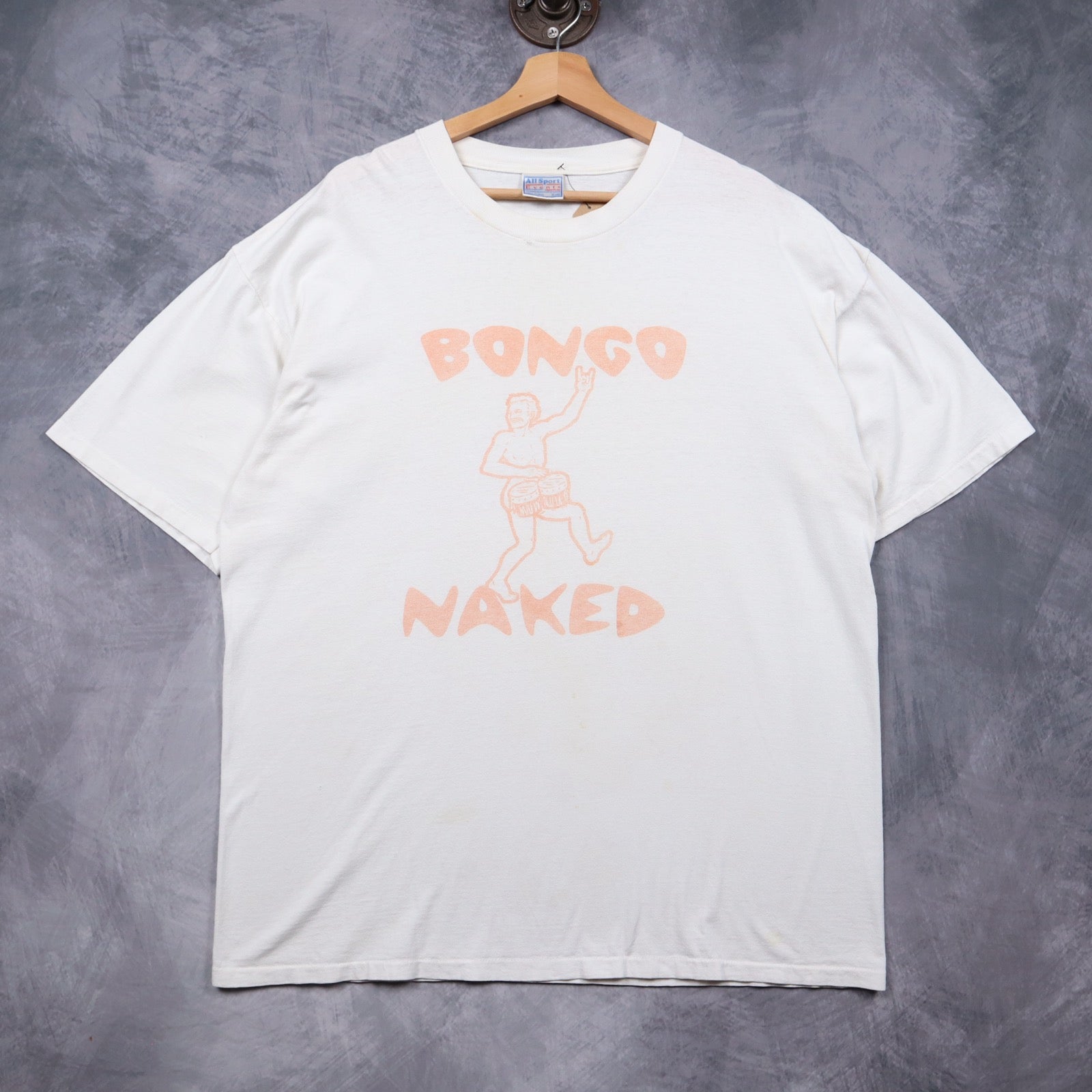90s White Bongo Naked Shirt 5748