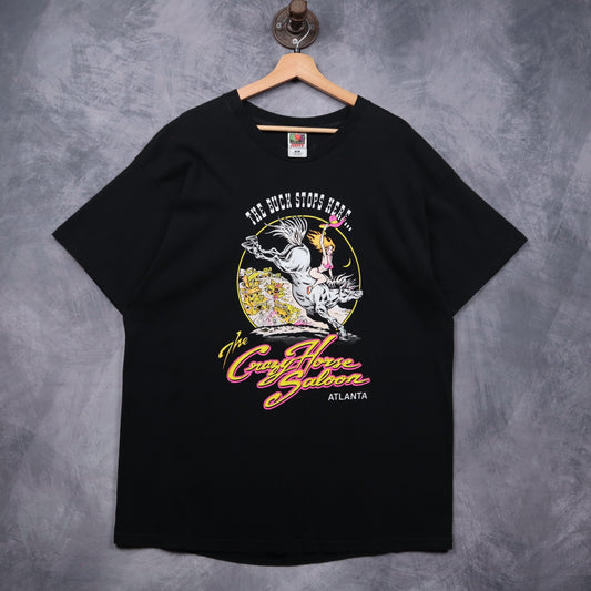 90s Black Crazy Horse Saloon Atlanta Shirt 5500