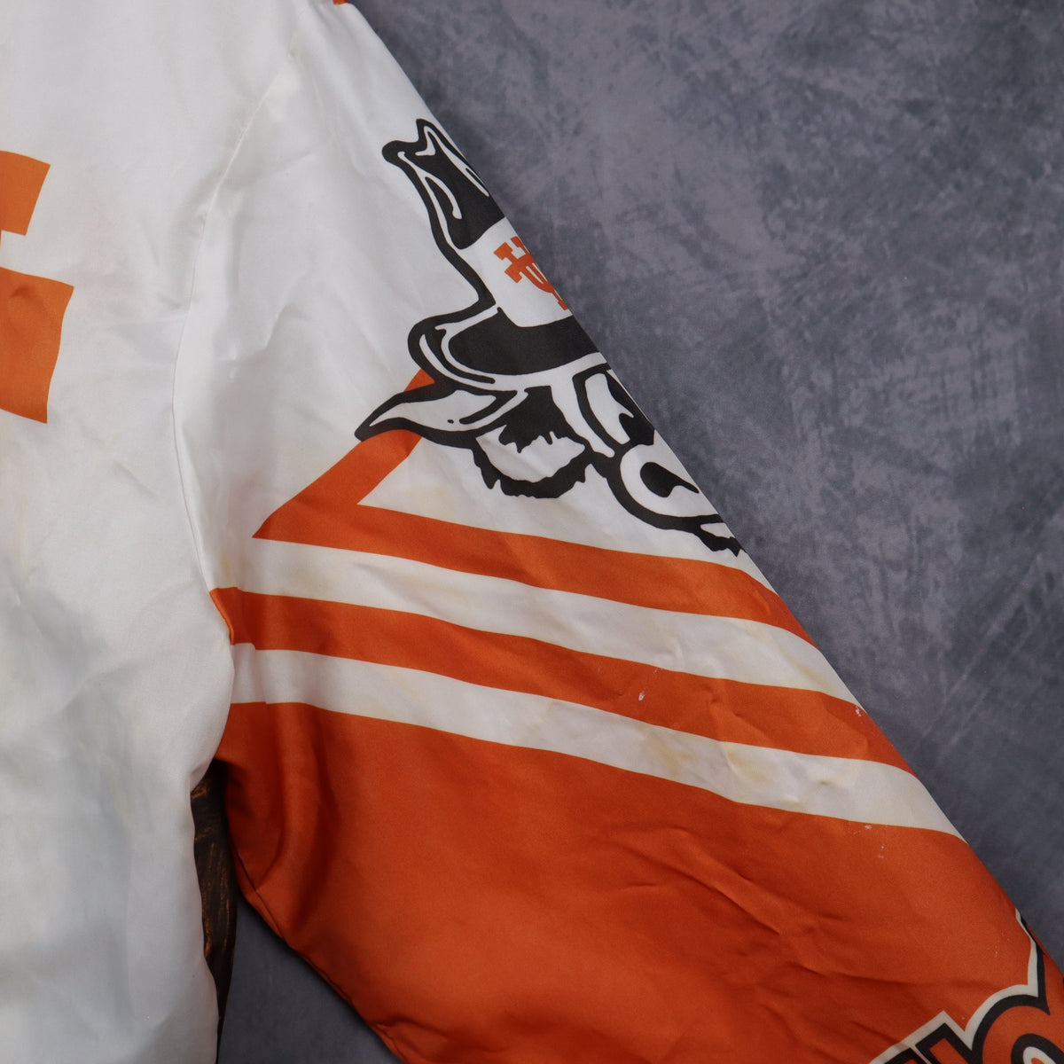 90s White Texas Longhorns Chalk Line Bomber Jacket 5911
