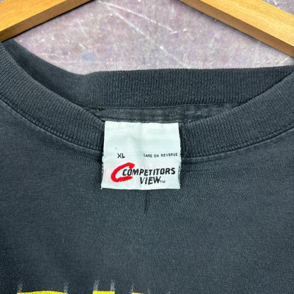 90s Black Dale Jarrett Nascar Longsleeve Shirt 3387