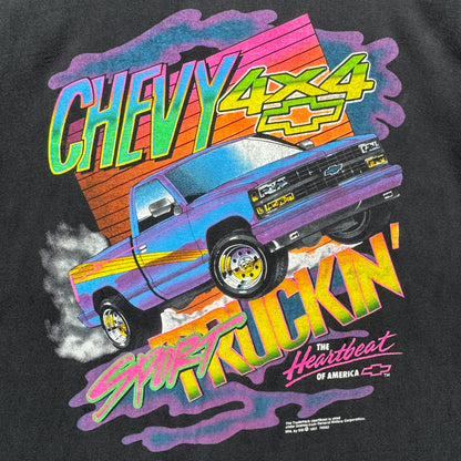 90s Black Chevy Truck Shirt 4030