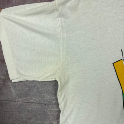 1981 White Bob Marley Memorial Legend Jamaica Graphic Shirt Boxy L 2924