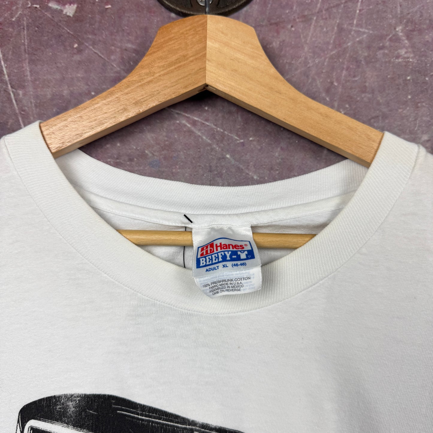 90s White Hot Rod Shirt 3662