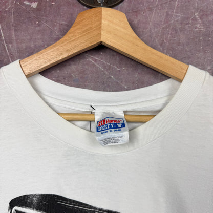 90s White Hot Rod Shirt 3662