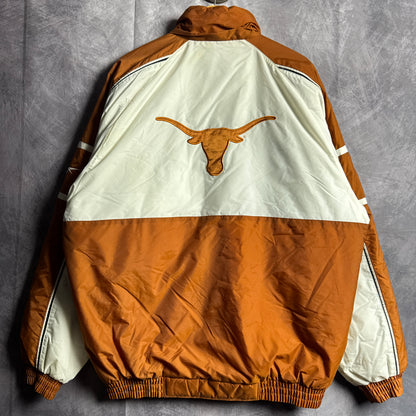 90s Orange White Texas Longhorns Reebok Puffer Jacket 4583