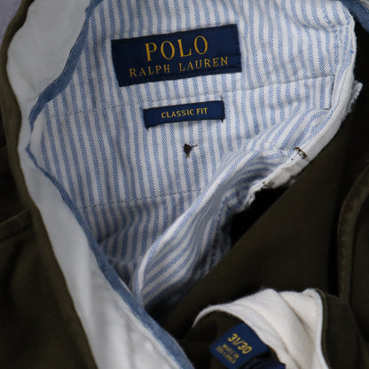 Y2K Olive Green Polo Ralph Lauren Classic Fit Chino Pants 5253