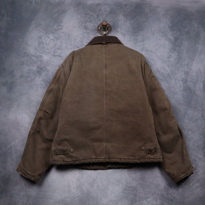 90s Brown Carhartt Cropped Arctic Work Jacket 4800