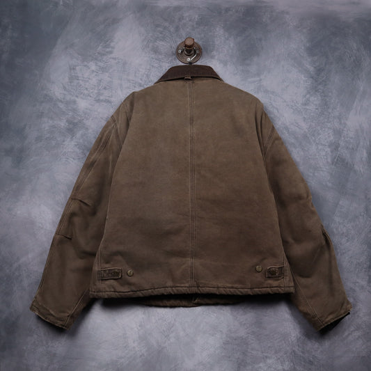 90s Brown Carhartt Cropped Arctic Work Jacket 4800
