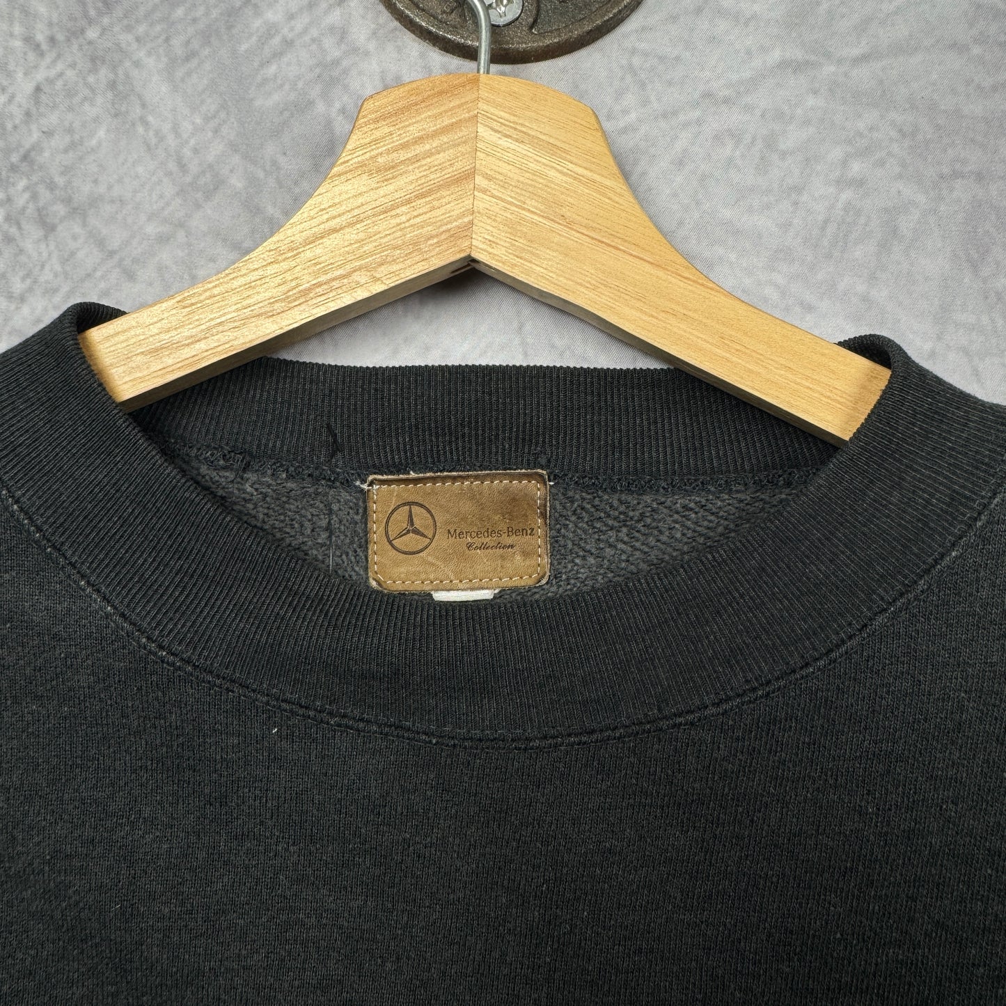 90s Black Mercedes Benz Motorsport Crewneck Sweatshirt 3992