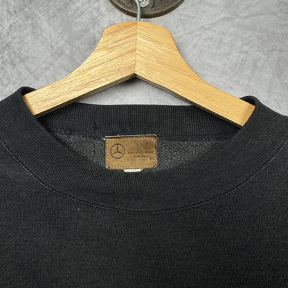 90s Black Mercedes Benz Motorsport Crewneck Sweatshirt 3992