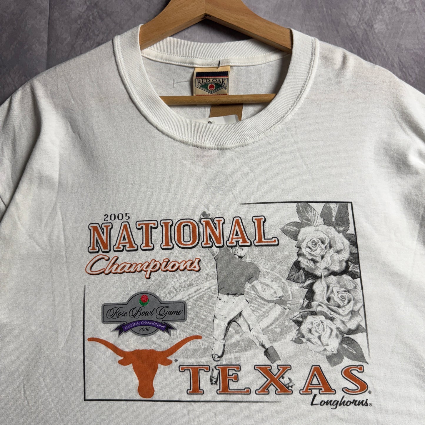 2005 White Texas Longhorns National Champions Shirt 4540