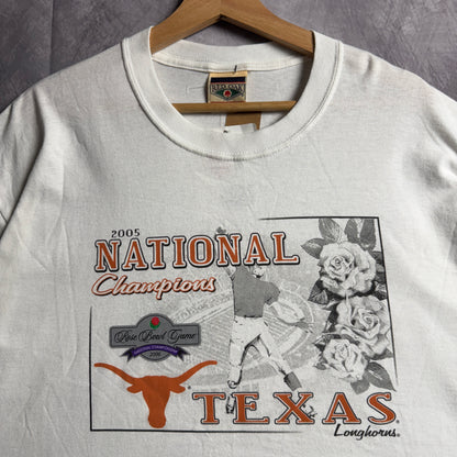 2005 White Texas Longhorns National Champions Shirt 4540