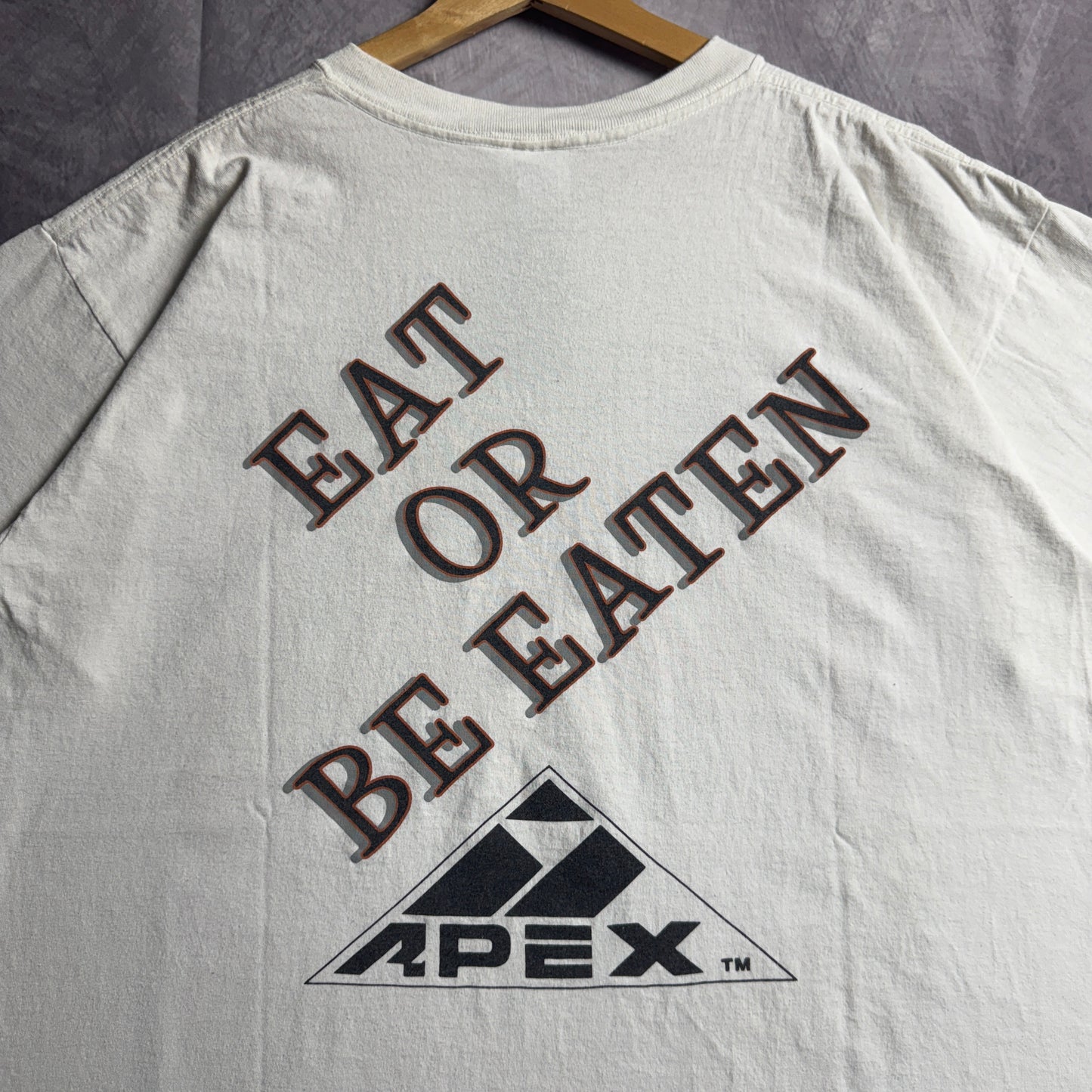 1993 White Texas Longhorns Danger Apex Shirt 4578