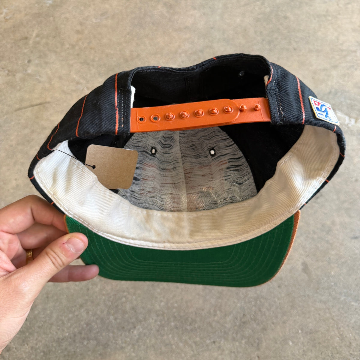 90s Black Texas Longhorns Pinstripe Snapback Hat 5795