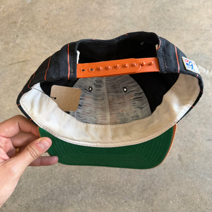 90s Black Texas Longhorns Pinstripe Snapback Hat 5795