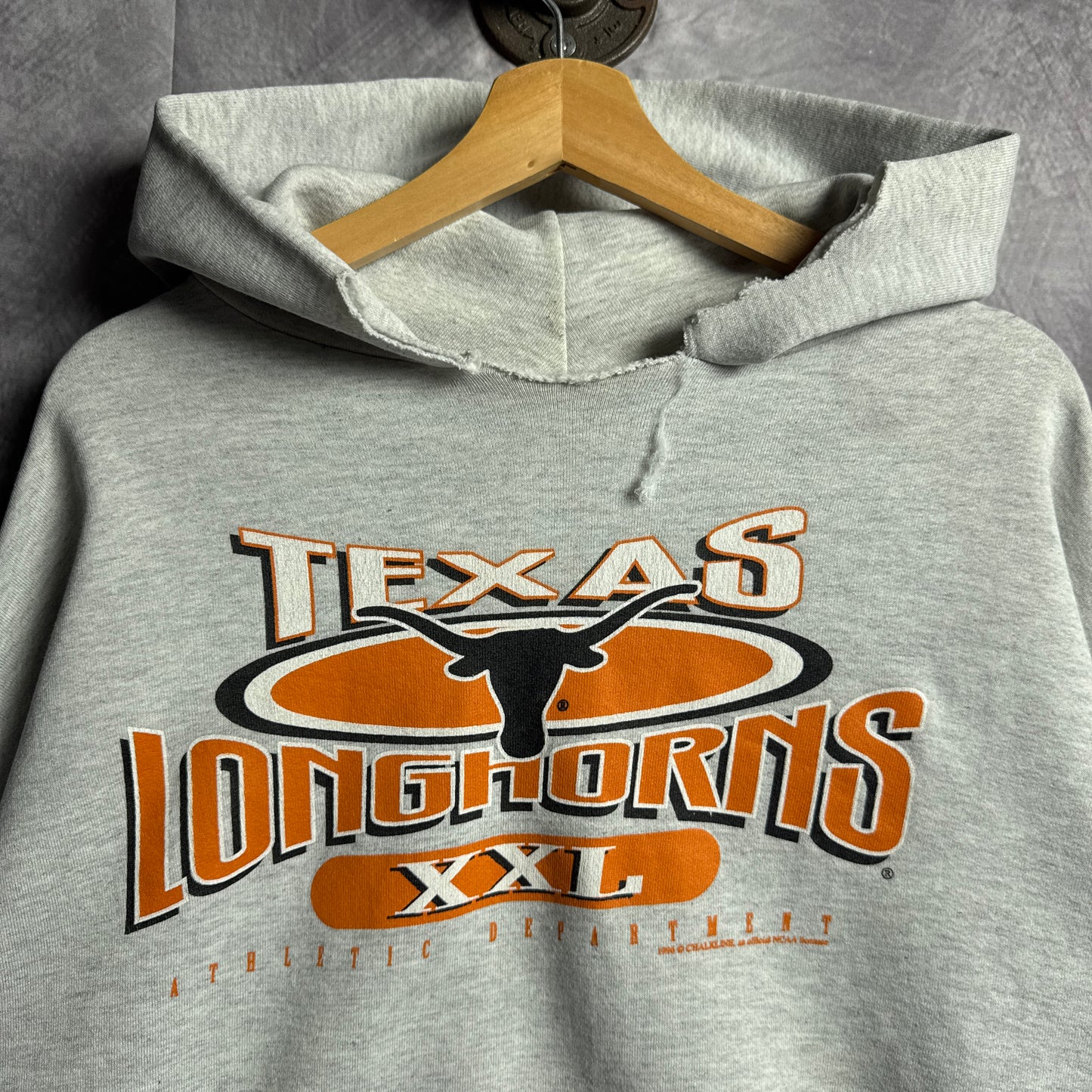90s Grey Texas Longhorns Hoodie 4431